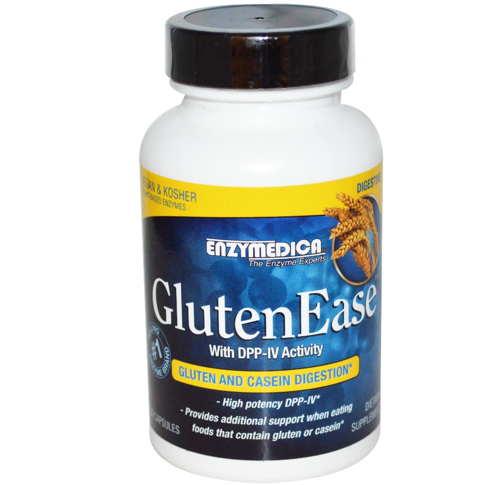 Gluten Ease 60 Capsules - Enzymedica