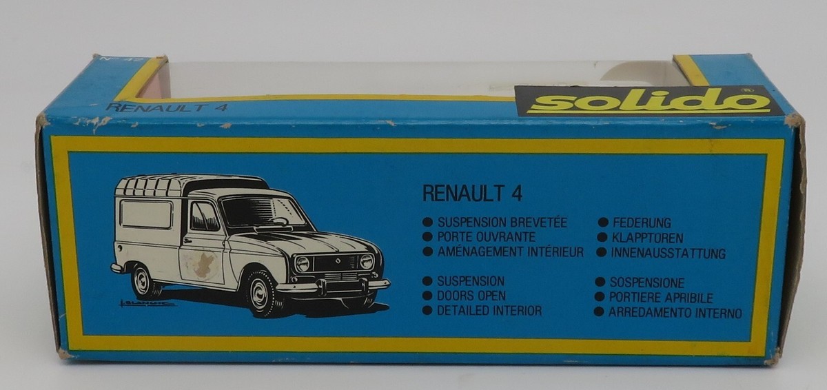 Solido Renault 4L fourgonnette VD Blommé