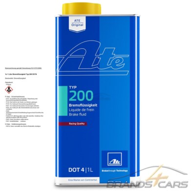 ATE 1 L LITER BREMSEN FLÜSSIGKEIT BREMSFLÜSSIGKEIT TYP 200 DOT-4  30974159