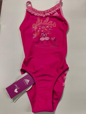 adidas Adigirl Suit V34723 süßer Badeanzug pink 104, 116, 128