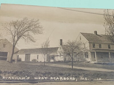 Burnham s West Scarboro Maine Inn B&B ME RPPC Vintage Postcard