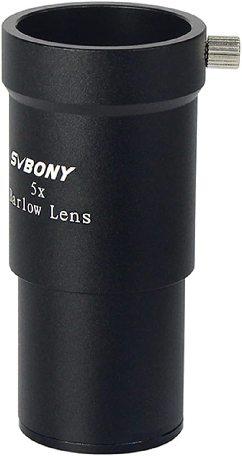 Barlow Lens 5X, 1.25 Inches Aluminum Alloy Barlow Full Multi Coated, Eyepiece Te