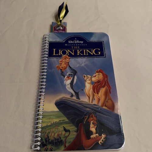 Unique Lion King Upcycled Journal Repurposed VHS cover filled with blank pages
