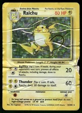 Raichu 14/102 Holo Rare Base Set Unlimited Pokemon Damaged on eBay