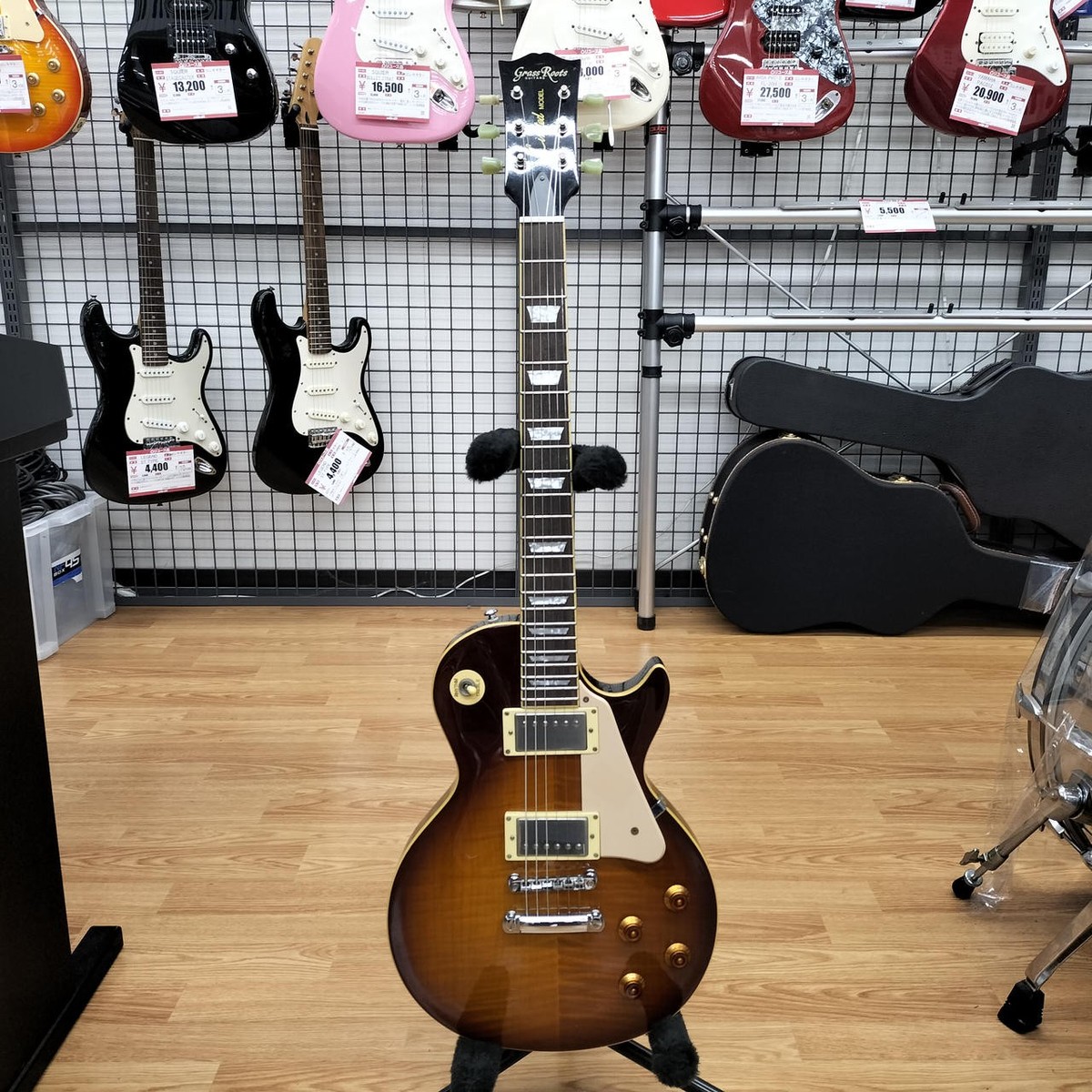 ギター Grass Roots G-LP-50S Grass Roots by ESP Electric Guitars G-LP-50S QM VLD Les Paul