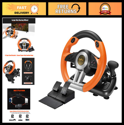 PC Racing Wheel Simulator USB Steering Wheel for Car Racing Games - V3PRO