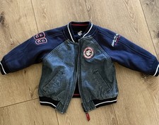 Vintage 1999 Y2K Rocawear Size 18 Months Bomber Jacket Big Logo Reversible