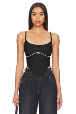 superdown Gia Corset Top in Black XS NWT 66