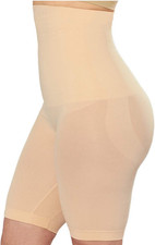 NEW Shapermint Women  s High-Waisted Shapewear Tummy Control Shorts - Nude Sz M/L
