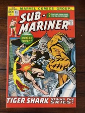 Sub-Mariner #45 Tiger Shark Appearance! Marvel 1972