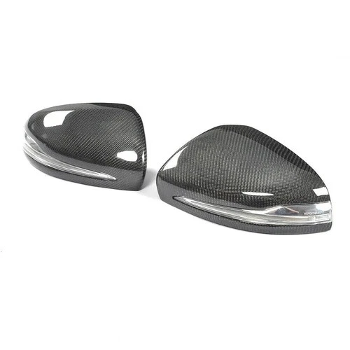 Carbon Fiber Mirror Cover Cap For Benz C Class W205 W213 W222 C63 S63 E63 GLC