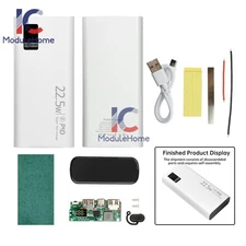 22.5W Fast Charging Module Power Bank Case DIY Kits 1260110 Battery Box 20000mAh