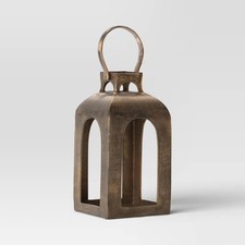 Pillar Cast Aluminum Lantern Candle Holders - Threshold