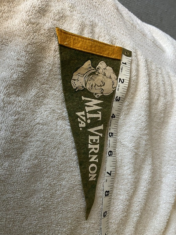 Mt Vernon Flag 9x3.75 inches long 