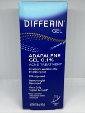 NEW Differin Gel Adapalene Gel 0.1 Acne Treatment 1.6 Oz 45g