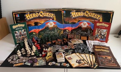 Jeu Héros Quest MB - 1989 - Édition Française - Incomplet - Collection