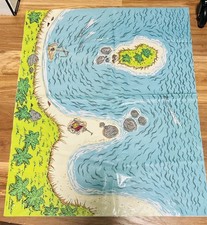 Marx Playset Reissue Foldable Captain Blood Pirate Playmat 1990