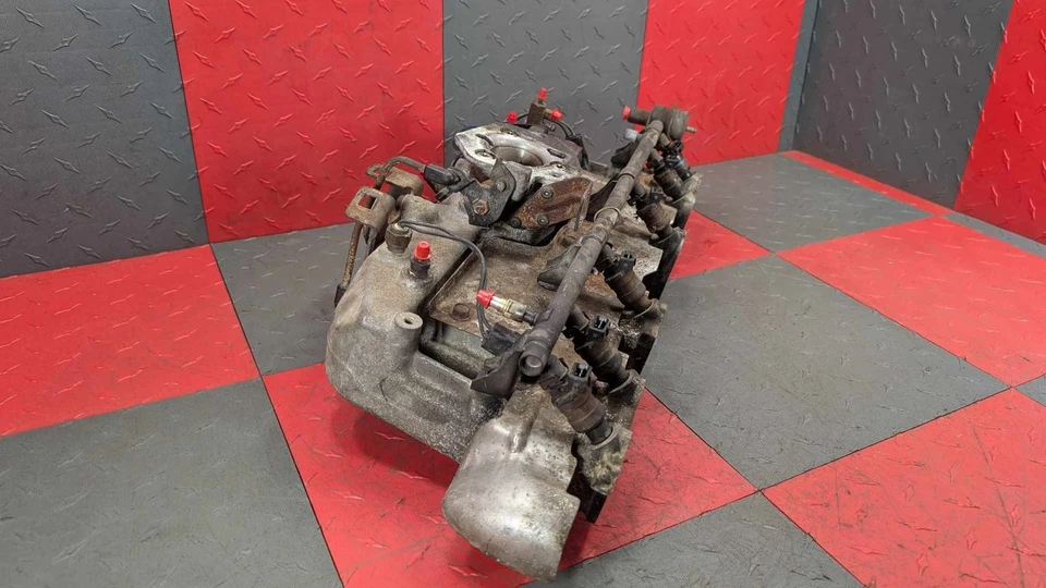 1987-1990 Jeep Wagoneer 4,0 л загруженный впускной коллектор с корпусом дроссельной заслонки и топливной рампой - Изображение 2 из 4