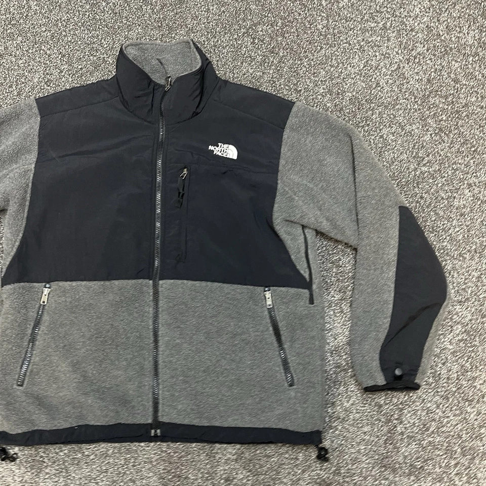 Chaqueta polar The North Face retro Denali para mujer grande gris cremallera completa Gorpcore Foto 2 de 4