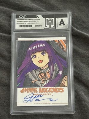 2025 Anime Legends Masterpieces Jill Harris Signed Sketch Card von Fern