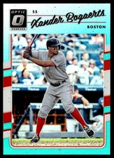 2017 Donruss Optic Aqua Xander Bogaerts 142/299 Boston Red Sox #79