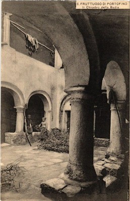 CPA S. FRUTUUOSO DI PORTOFINO Il Chiostro della Badia ITALY (506432)