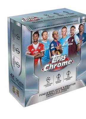 2x Topps Chrome UEFA Club Competitions 2025-26 Mega Box 
