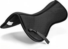3D Air-Mesh Half Saddle Pad with Memory Foam Inserts, Shock AbsorbingNon-Slip
