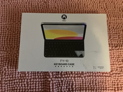 HOU FY 10 Slim Bluetooth Tastatur Hülle für Apple iPad 10  10.9  Starry Black
