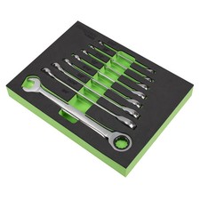 Siegen AF Imperial Combination Ratchet Spanner Set 8pc 5/16 - 3/4 * FD25