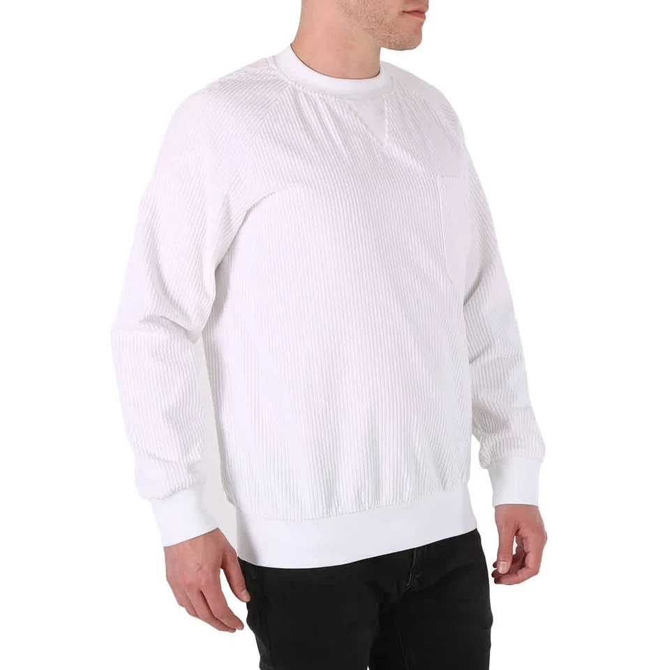 Kway Men's White Zahara Cotton Sweatshirt, Size Small - Photo 2/4