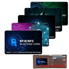 RFID Blocking Card, Anti-theft NFC Bank Debit Credit Card Protector, Protects...