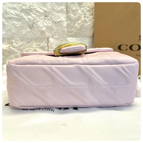 COACH Times Square Tabby 20 Shoulder Bag Quilted CW629 Pink Women Outlet NEW - Picture 6 of 12