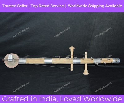 Rajasthani Folk Fiddle Sarangi Musical String 11 Chabhi Aluminium Ravanhatta