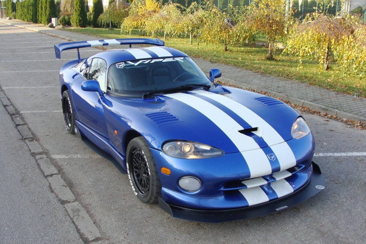 Rajouts de bas de caisse Maxton pour Dodge Viper GTS en ABS noir - 2