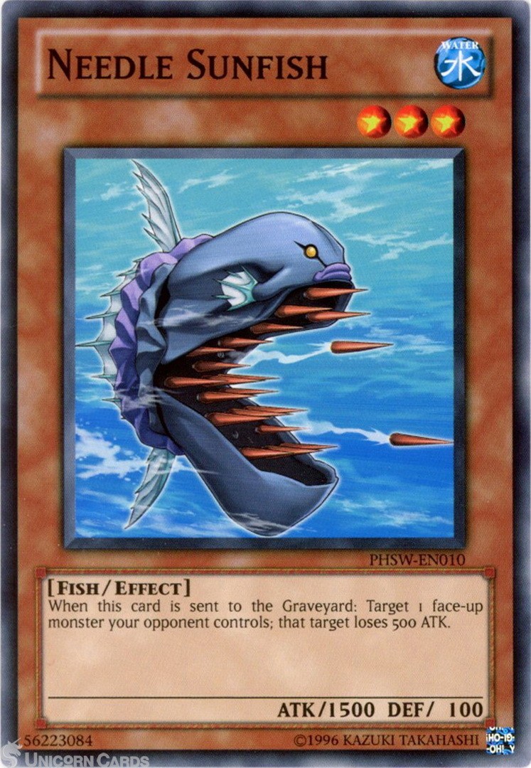 PHSW-EN010 Needle Sunfish : Common UNL Edition Mint Yu-Gi-Oh! Card