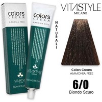 Haarfarbe 6.0 Vitastyle Colors Ohne Ammoniak Dunkelblond NatüRlich 100Ml