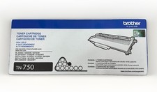 NEW Brother TN750 Black Toner Cartridge Genuine OEM High Yield Sealed 