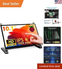 10.1" Touchscreen Monitor, 1024x600 IPS Raspberry Pi Screen, HDMI  5-Point T...