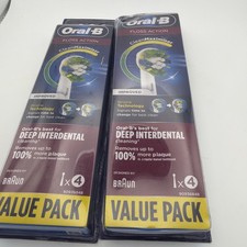 Oral-B Floss Action Replacement Brush Heads 8 heads NEW SEALED. 2 packs 