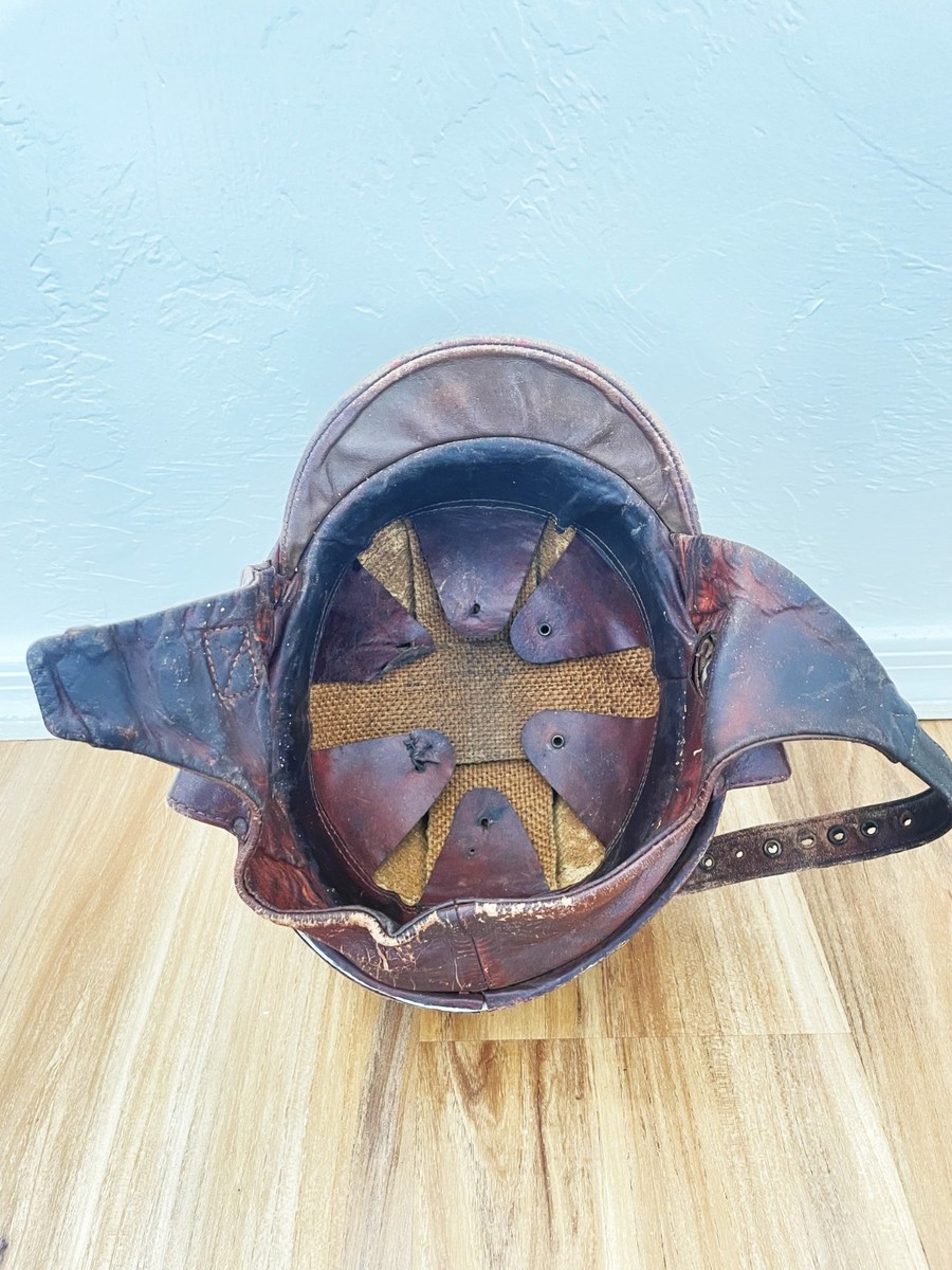 Clymer "Crash Helmet" Vintage motorcycle aluminum leather 1940s-1950s | eBay Clymer "Crash Helmet" Vintage motorcycle aluminum leather 1940s-1950s | eBay