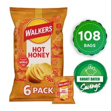 Walkers Crisps Hot Honey Sharing Multipack 108 Bags x 25g Short Dated
