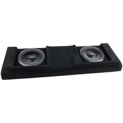 NEW DUAL 12'' 2000W MAX LOADED SUB BOX FITS 2007-2013 CHEVY SILVERADO EXT CAB