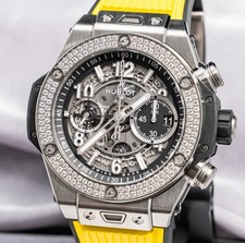 Hublot Big Bang Unico Titanium Diamonds 44mm Complete Set 421.NX.1170.RX.1104