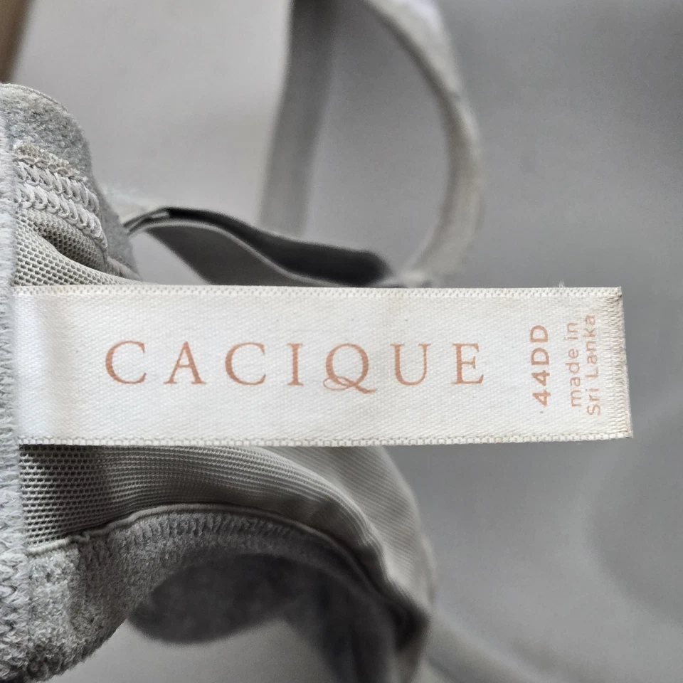 Sujetador Cacique para mujer 44DD gris floral amarillo Boost con aros Foto 4 de 4