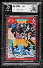 BAS 1989 Pro Set Dermontti Dawson #344 BGS Authentic Auto HOF 0e1b