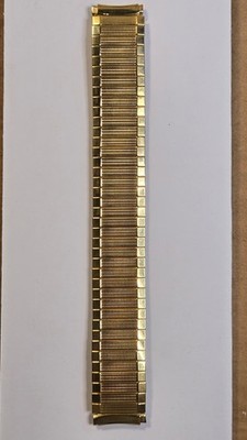 SPEIDEL Metal Watch Band Gold Tone TWIST O FLEX Stretch Expanding 18.67mm