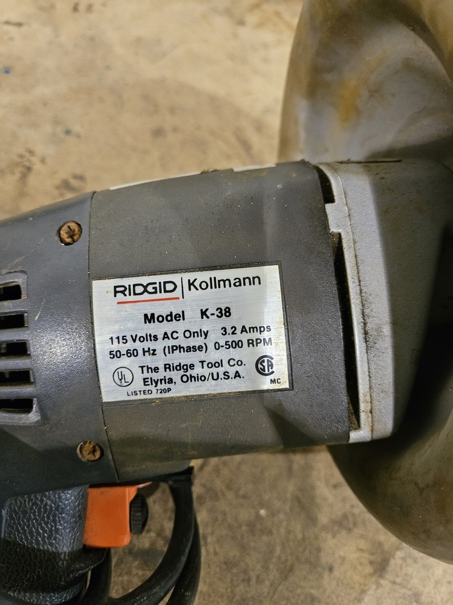 kukaa様 Ridgid Kollmann K-38 Drain Snake Cleaner WORKING | eBay