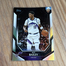 Topps 2025-26 Ace Bailey Rookie Holofoil #205 Utah Jazz NBA Basketball