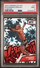 2023 PANINI CHRONICLES UFC MUHAMMAD MOKAEV KABOOM! PSA 9 NO.11 *ROOKIE* RC 15-0